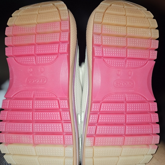 Unisex Crocs Mega Crush "Bone/Multi" Unisex Clog M8/W10UnisexM8/W10The Class - Picture 3 of 4